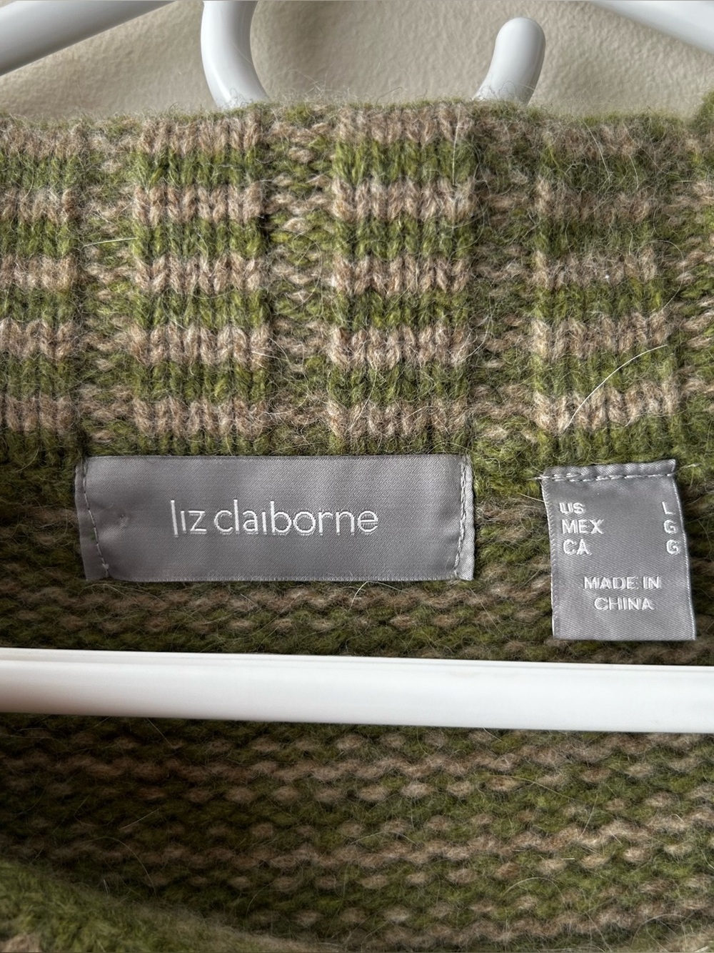 Granola Girl Cottagecore Heritage Vintage Liz Claiborne Wool Rabbit Hair Sweater - Picture 2 of 4
